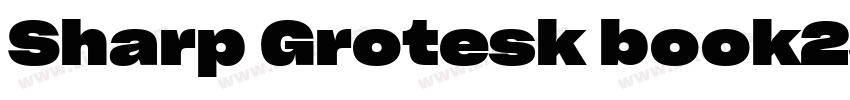 Sharp Grotesk book25字体转换
